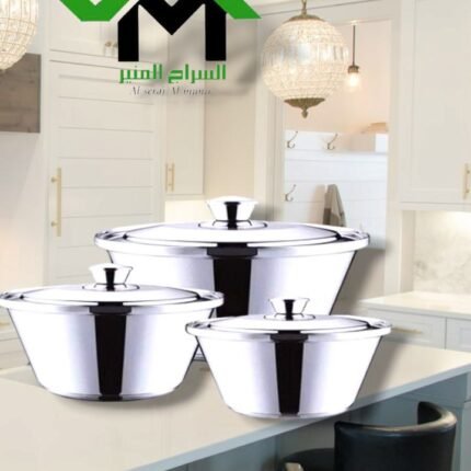 طقم حلل شاورما  الألومنيوم بدون يد عالي الجودة الشيف التركي13ق