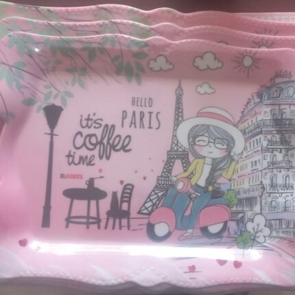 طقم صواني ميلامين من ماركة ELKODS ، ومكون من 3 قطع