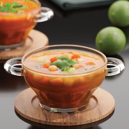 مج شوربه  زجاج  سيتي جلاس  العلبة 2 مج