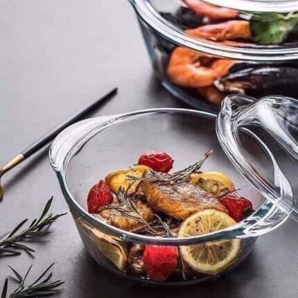 طاجن حراري بالغطاء  ستار جلاس