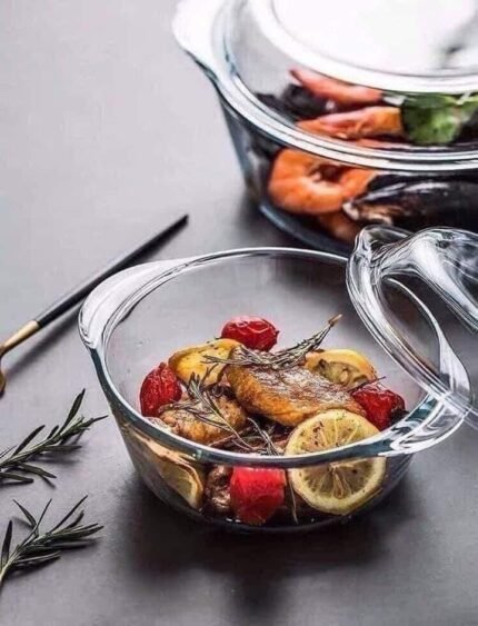 طاجن حراري بالغطاء  ستار جلاس