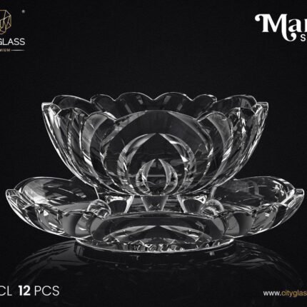 طقم جيلي مارس بالطبق  زجاج  سيتي جلاس