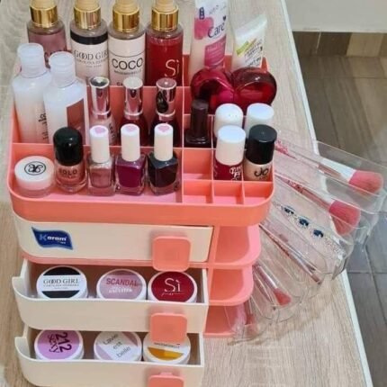 منظم مكياج بلاستيك في اكر يليك من شركة كرم بلاستك -