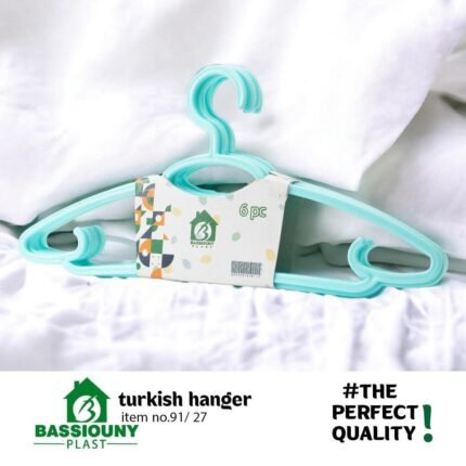 شماعة بلاستيك تركي6×1 – باكو يحتوي على 6 قطع