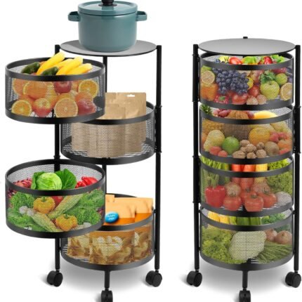 شانون تخزين دوّار متعدد الوظائف – 4 طبقات على عجلات،