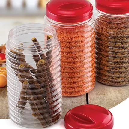 برطمان بلاستيك جامبو ثلاثي لمسه