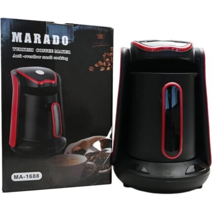 ماكينة القهوة التركية MARADO 600 وات | تحضير أوتوماتيكي سريع حتى 4 أكواب مع نظام أمان ومنع فيض