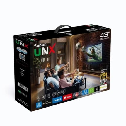 شاشة يونكس 43 بوصة سمارت اندرويد 4K LED – واي فاي – Full HD – نتفليكس ويوتيوب