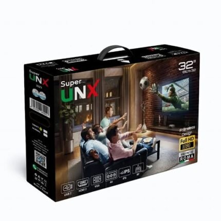 شاشة يونكس 32 بوصة LED – جودة صورة عالية – متعددة المداخل HDMI وUSB