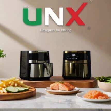 إير فراير UNX 2150 وات – 8.5 لتر – 11 برنامج – 2 هيتر فوق وتحت – أسرع تسوية في مصر